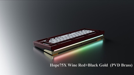 Hope 75 X Premium - Wine Red-Black Brass Gold