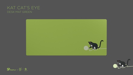 Cat's eye Deskmat Green