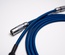 Non-coiled LEMO custom USB cable/ Blue Carbon