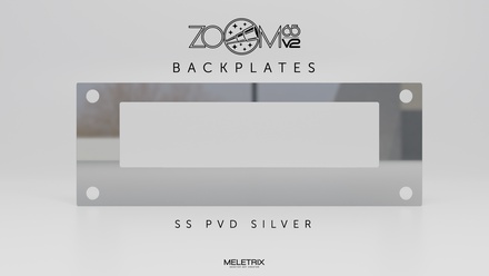 Zoom65 V2 - Backplate - Silver (Stainless Steel PVD Mirror)