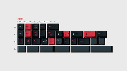 GMK Redline Obscure kit