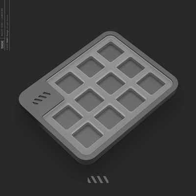 Multi Tray Carbone - all 1u [GB]