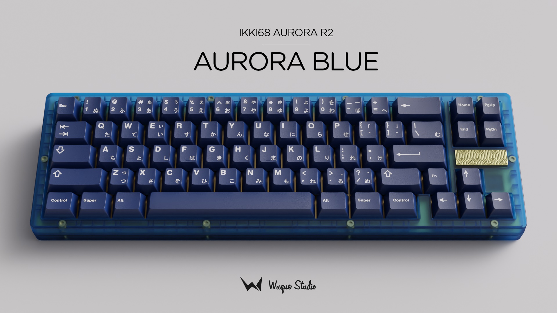 Ikki68 Aurora R2 - Aurora Blue Wireless | mykeyboard.eu