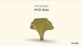 Ginkgo65 Pro - PVD Gold logo weight [GB]