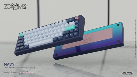 Zoom65 V2 Navy [Anodized  Pink weight] [GB]