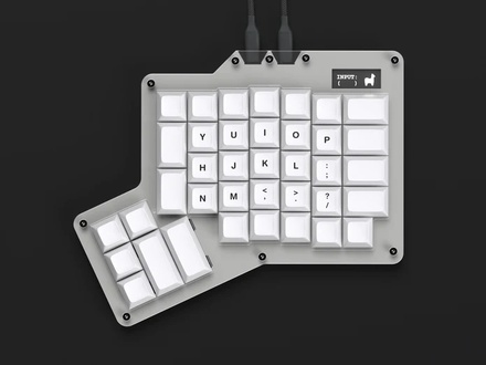 ErgoDox 76 "Hot Dox" V2 - Light / Kailh Speed Copper / No Keycaps [Pre-order]