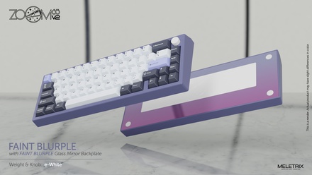 Zoom65 V2 Faint Blurple [E-White weight] [Pre-order]