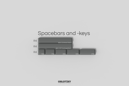 GMK ASCII Spacebars and -keys [Extras]