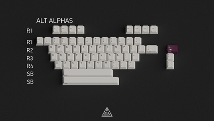 GMK Maroon Alt Alphas [Pre-order]