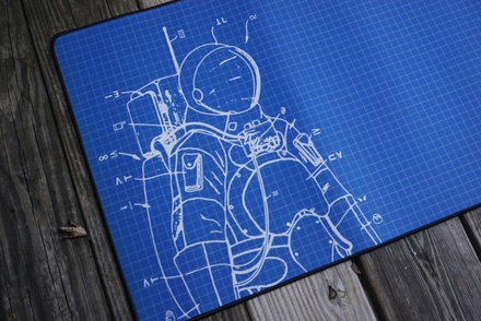 Space Cadet Deskpad Blueprint