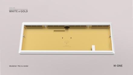 Ginkgo65 Pro - White x Gold case & PVD Gold logo & HS flexcut PCB [GB]