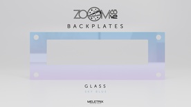 Zoom65 V2 - Backplate - Gradient Sky Blue (Glass Mirror)