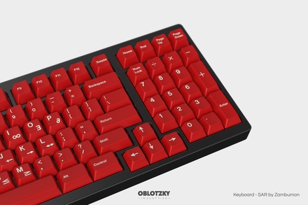 GMK Crimson Cadet base kit