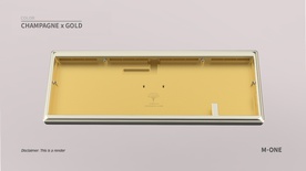 Ginkgo65 Pro - Champagne x Gold case & PVD Silver logo & HS non-flexcut PCB [GB]