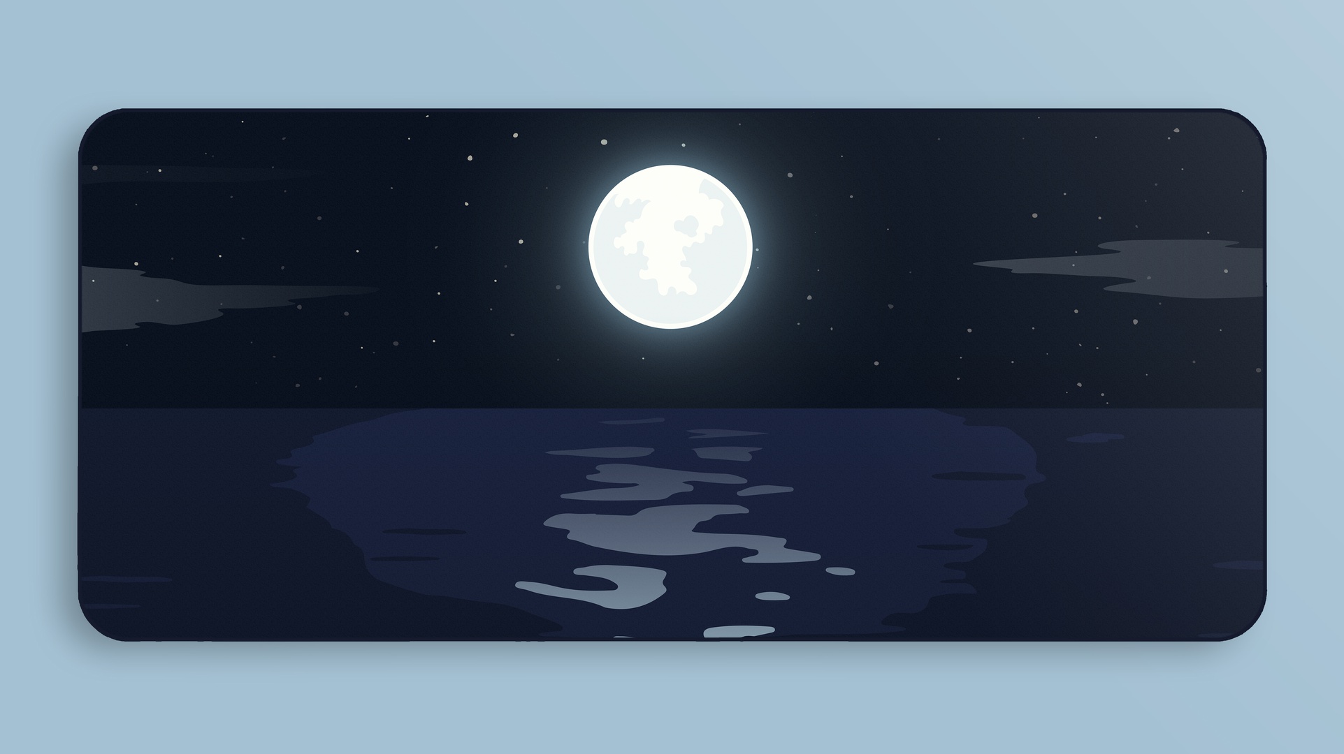 moon desk mat