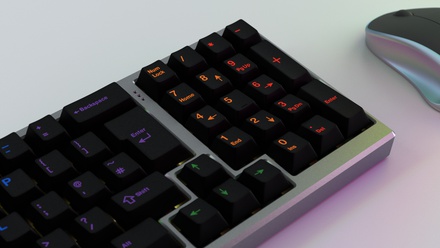 GMK Midnight Rainbow Base kit