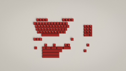 GMK Classic Red Red Alphas Kit[Extras]