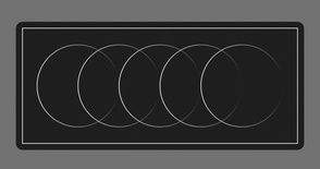 Minimal Rings Dark Deskmat