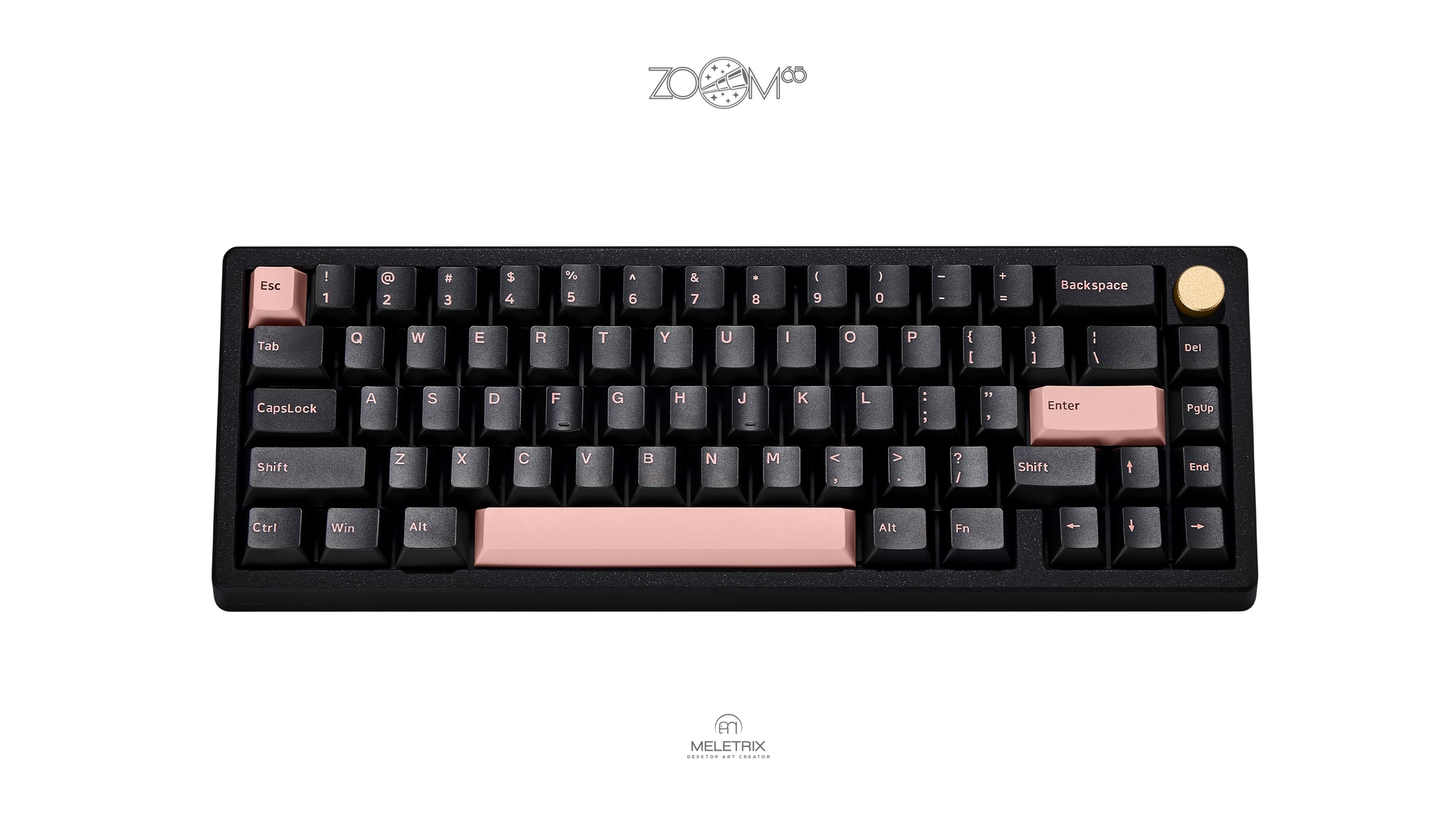 Zoom65 Olivia Dark キーボード 組立済み - PC周辺機器