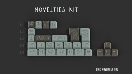 GMK November Fog Novelties [Pre-order]