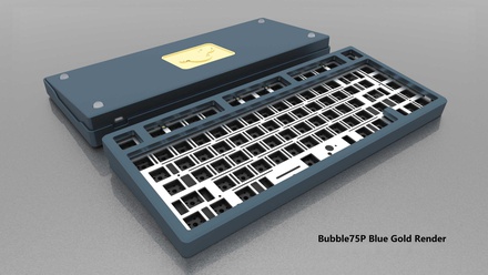 Bubble75 Keyboard Kit Premium [Blue Gold]