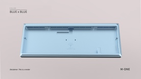 Ginkgo65 Pro - Blue x Blue case & PVD Gold logo & HS non-flexcut PCB [GB]