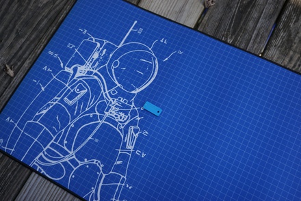 Space Cadet Deskpad Blueprint