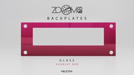 Zoom65 V2 - Backplate - Gradient Scarlet Red (Glass Mirror)