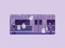 Magic Subway Deskmat - Spooky Journey