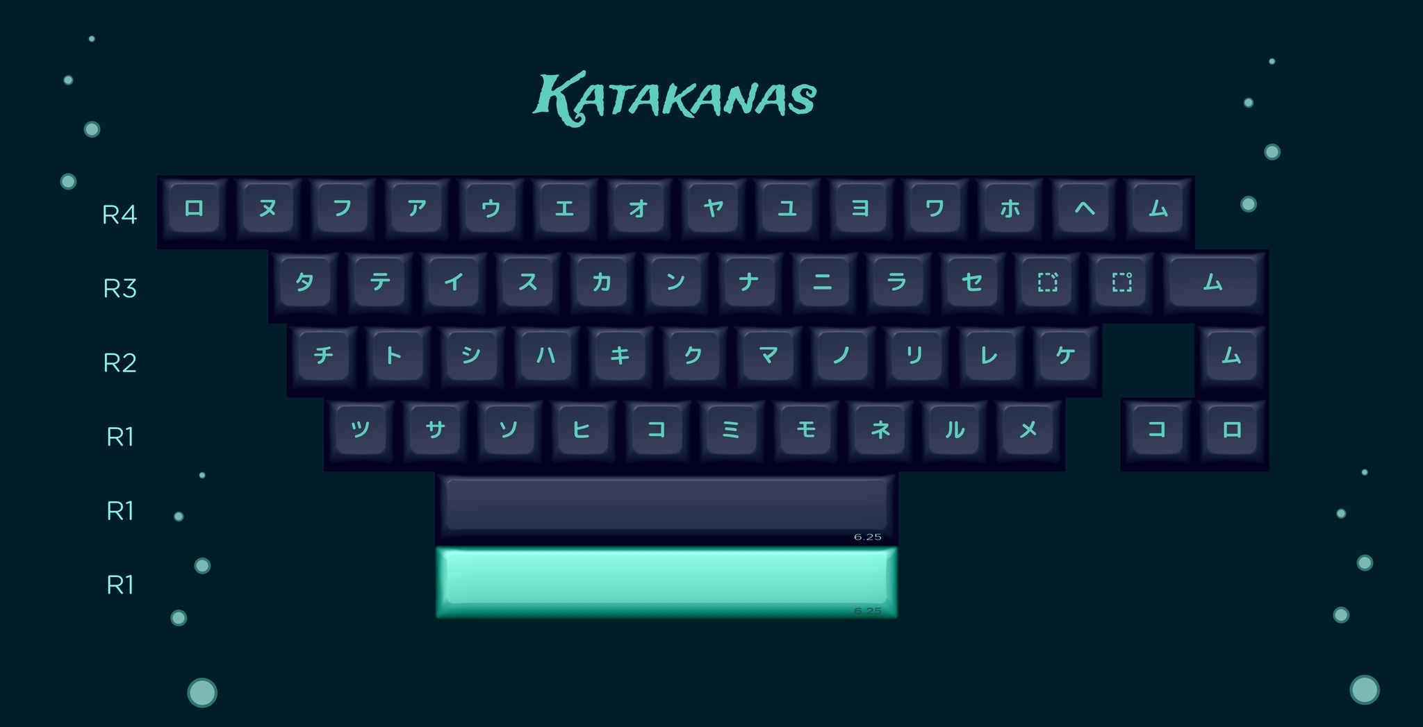 KAT Atlantis Katakana Alphas | mykeyboard.eu