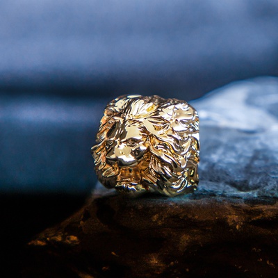 Nemean Lion Head Keycap - Gold