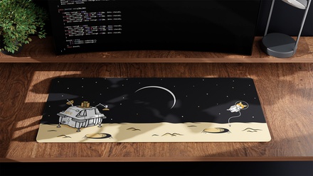 Lunar Landing Mocha Prime Deskmat