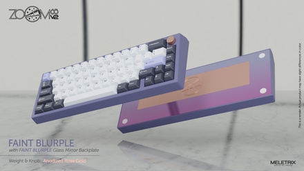 Zoom65 V2 Faint Blurple [Anodized  Rose Gold weight] [GB]