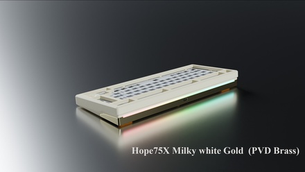 Hope 75 X Premium - Milky White Brass Gold