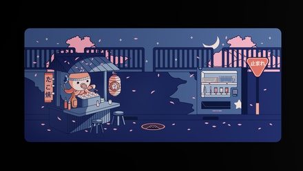 Midnight at Matsuzuka Deskmat