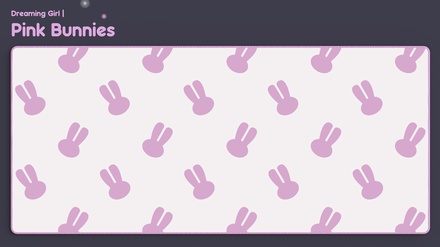 Pink Bunnies Deskmat