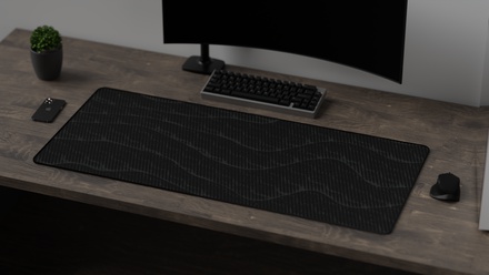 Grey on Black Deskmat [GB]