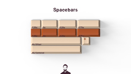 GMK Thai Tea Spacebar kit