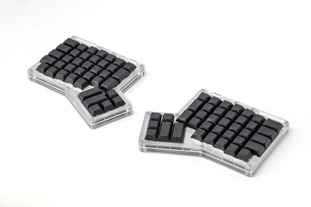 ErgoDox 76 "Hot Dox" XDA PBT Blank Black Keycaps