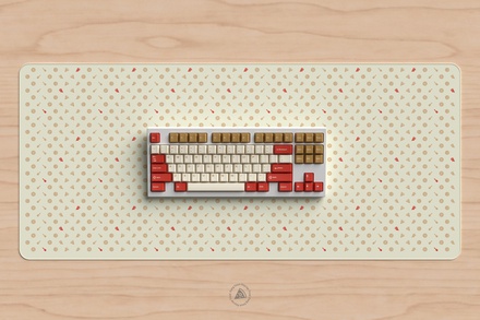 Pepperoni White Icons Deskmat