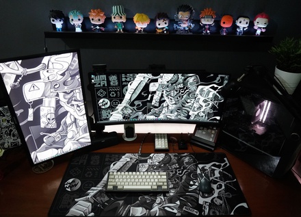 Yakyu Bushi Deskmat - Monochrome [Pre-order]