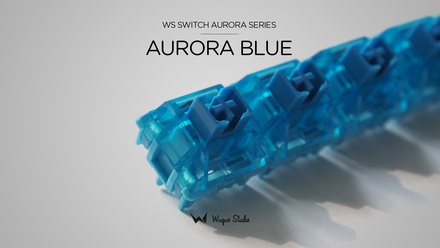 WS Switches - Aurora Blue (Thin Factory Lube) (10 pack)