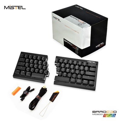 Mistel MD600 RGB Black MX Blue DE