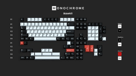 GMK Monochrome R2 Base Kit [Pre-order]