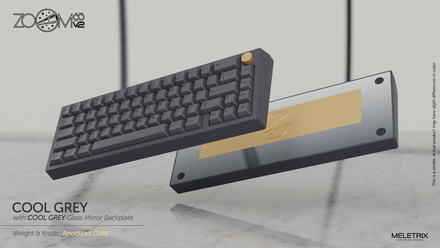 Zoom65 V2 Cool Grey [Anodized  Gold weight] [Pre-order]