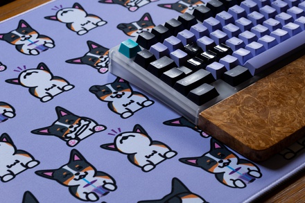 Corgi Deskmat - Purple [extras]