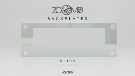 Zoom65 V2 - Backplate - Gradient Ivory Cream (Glass Mirror)