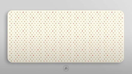 Pepperoni White Icons Deskmat