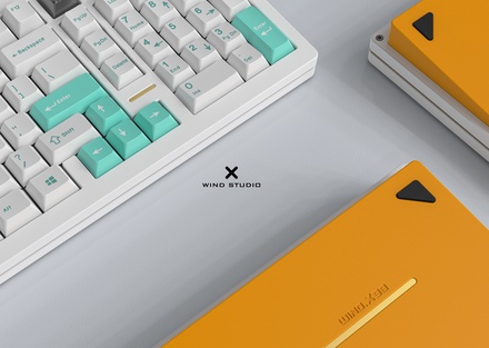 Wind x98 - E-White x E-Yellow case & Solder PCB & PC plate