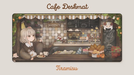 GMK Tiramisu Cafe Deskmat